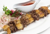 Шашлык из баранины с курдюком
